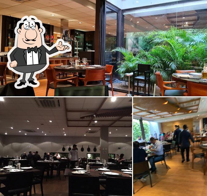O interior do NB Steak Faria Lima