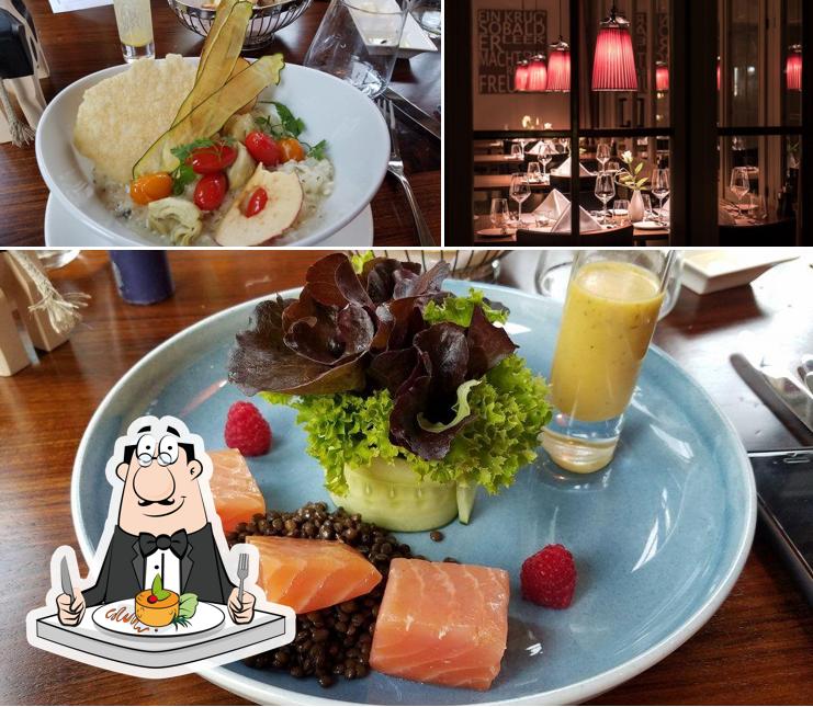 La cibo e vino del ristorante