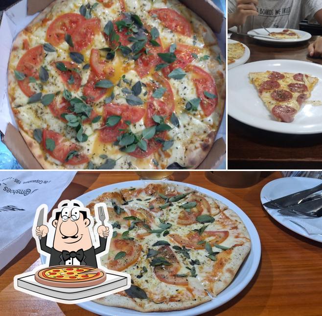 No Villar Restaurante & Pizzaria - (Copacabana), você pode degustar pizza