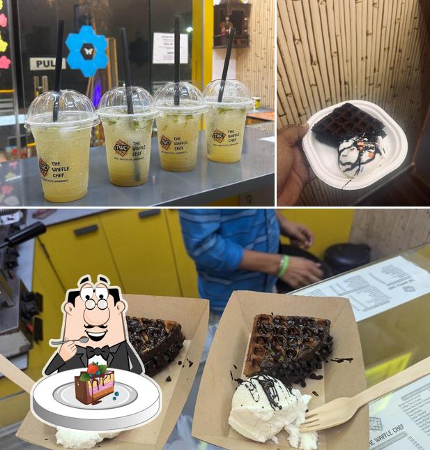 Chocolate cake at The Waffle Chef