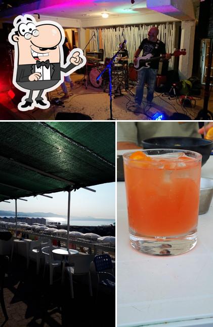 Pria Pulla Beach Bar si caratterizza per la interni e cibo