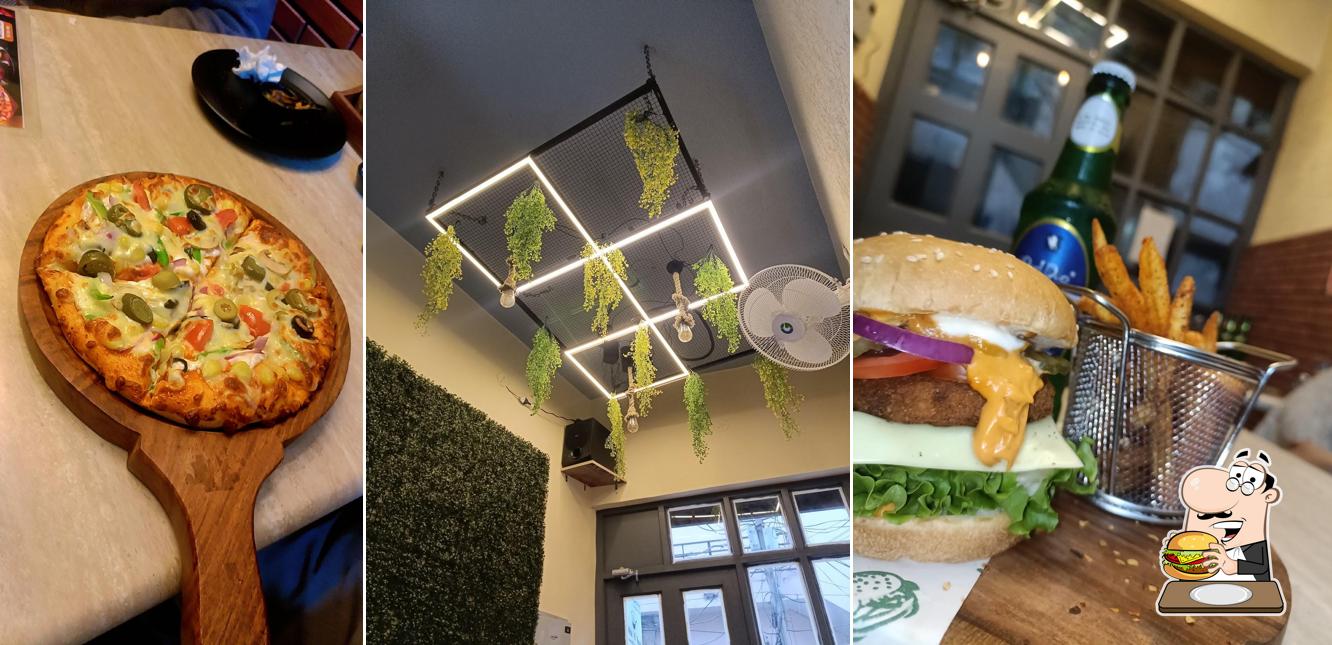 Order a burger at Wok 'n' bowl kitchen