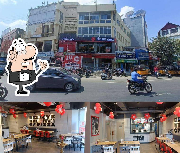 The image of interior and exterior at Pizza Hut Wallajah Road, Chennai