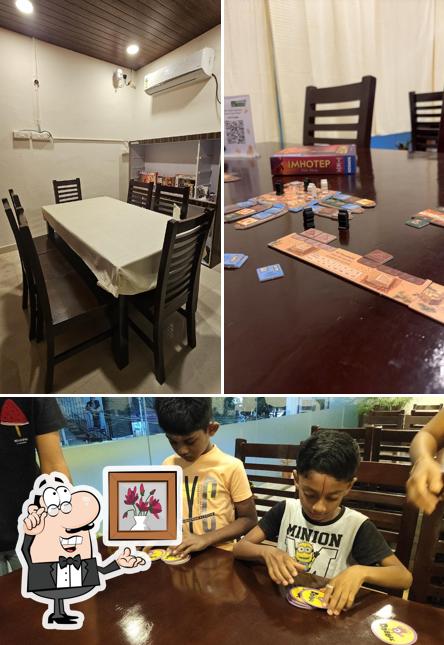 Take a seat at one of the tables at Boardgame Haven