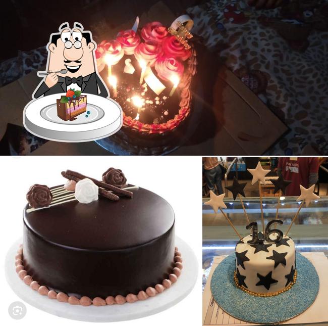 Chocolate cake at Richa Bakery