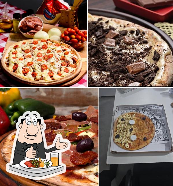 Platos en Benditta Pizza