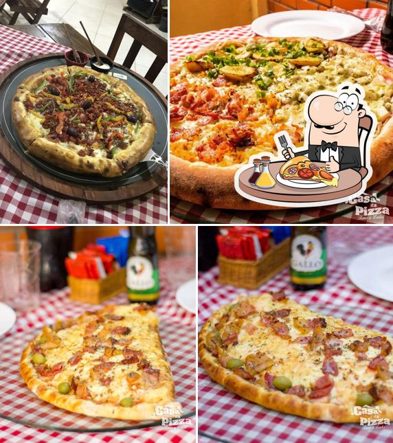 Escolha pizza no Casa da Pizza