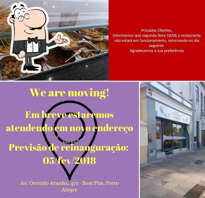 O interior do Restaurante Formosa