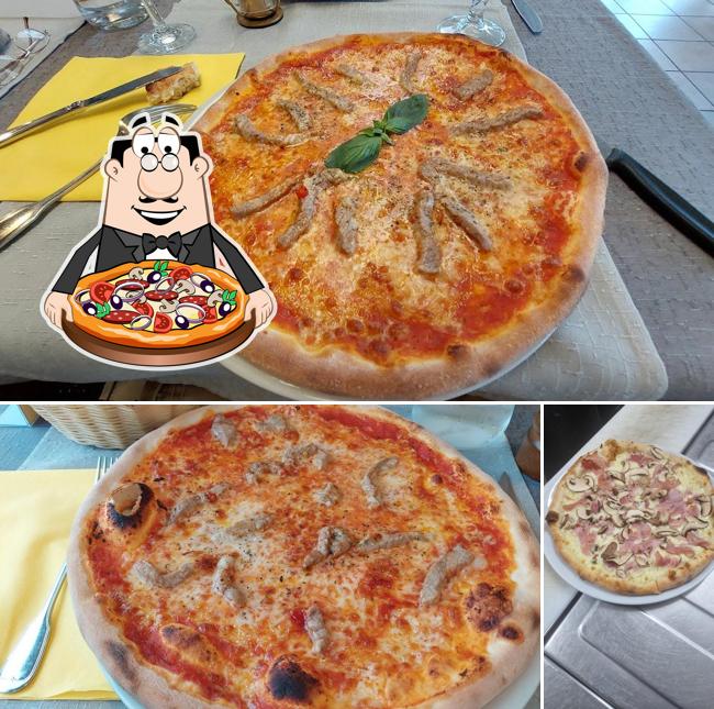 Scegli una pizza a Restaurant Feldschlösschen