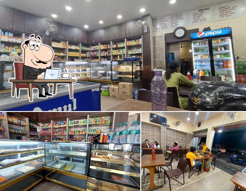 Chacha Paratha is distinguished by interior and exterior