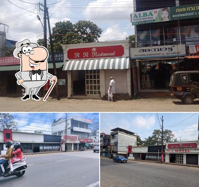 The exterior of R R Restaurant