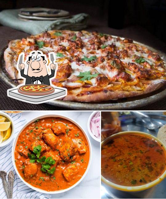 Get pizza at Curry On Tikka