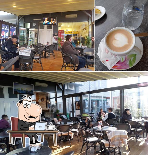 La immagine di interni e bevanda da Caffe Bar Brionka caffe