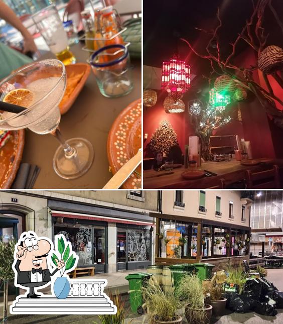 La esterno e bevanda del ristorante