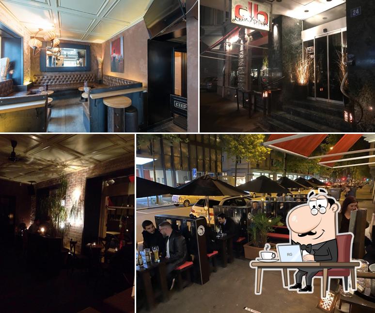 Gli interni di Drinx Bar db