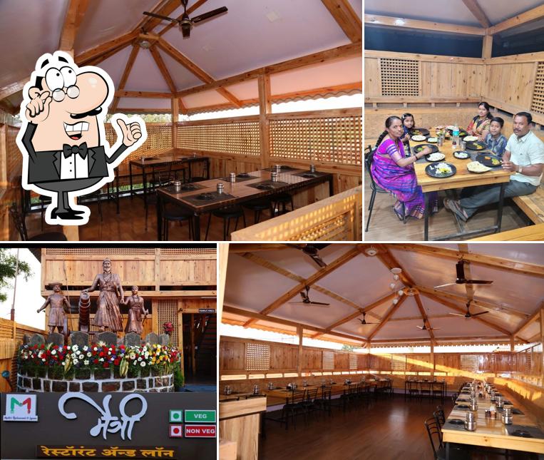The interior of Maitri Restaurant & Lawns