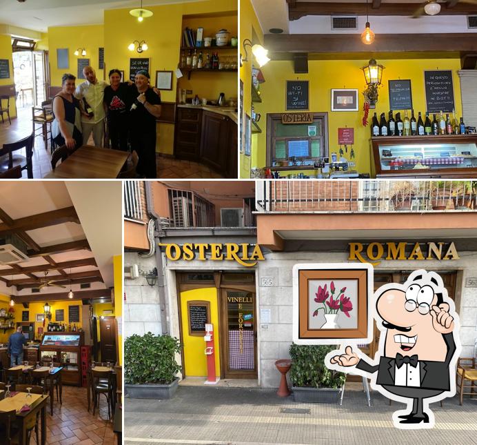 Dai un'occhiata agli interni di Osteria Romana Vinelli e Fornelli Roma