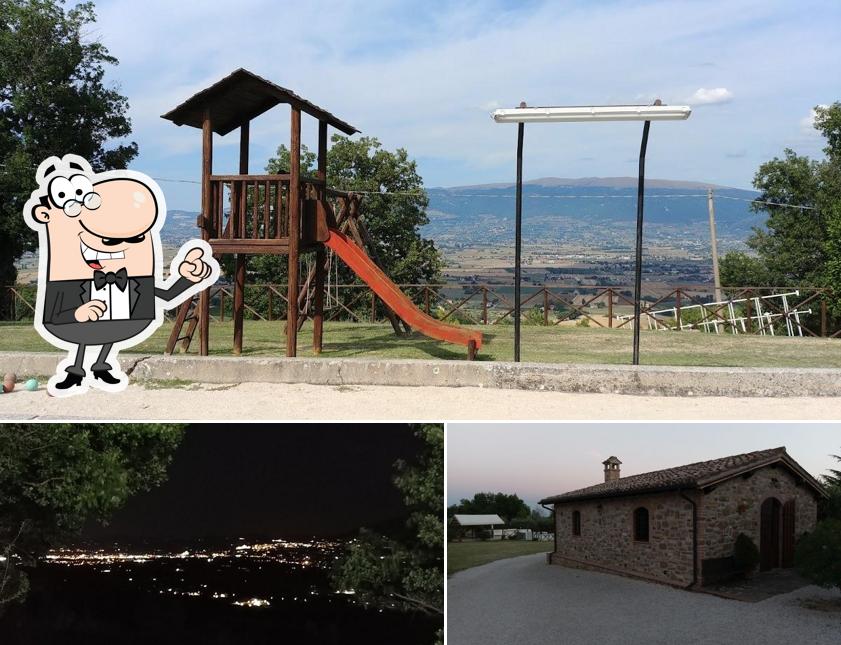 Puoi goderti l'aria fresca dal dehors di Agriturismo Il Cicaleto Cannara