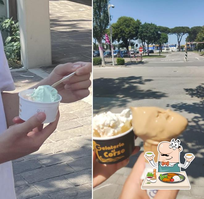 Platti al Gelateria al Corso