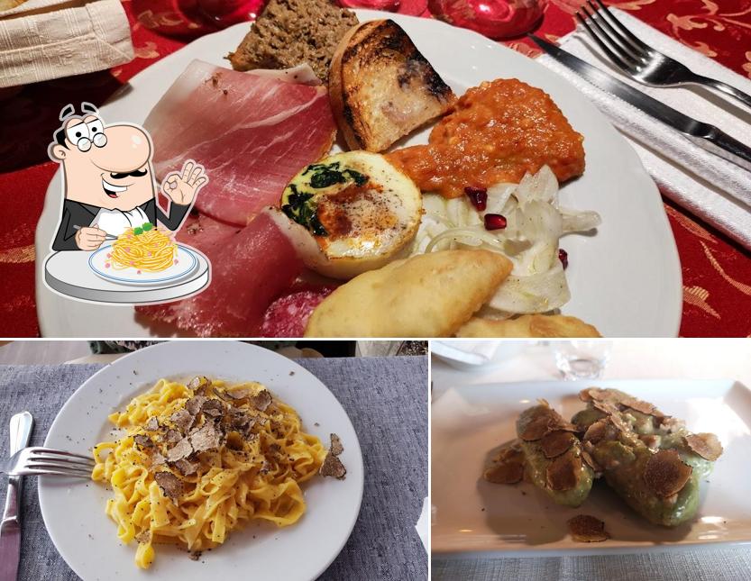 Spaghetti alla carbonara al l'Accademia Hostaria