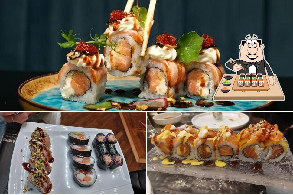 Scegli le varie opzioni di sushi