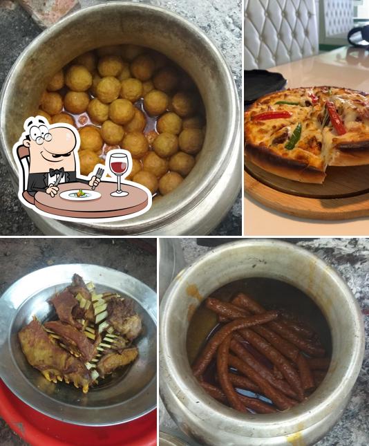 Food at Icy n spicy fast food restaurant
