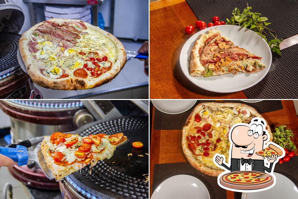 Peça diversos estilos de pizza