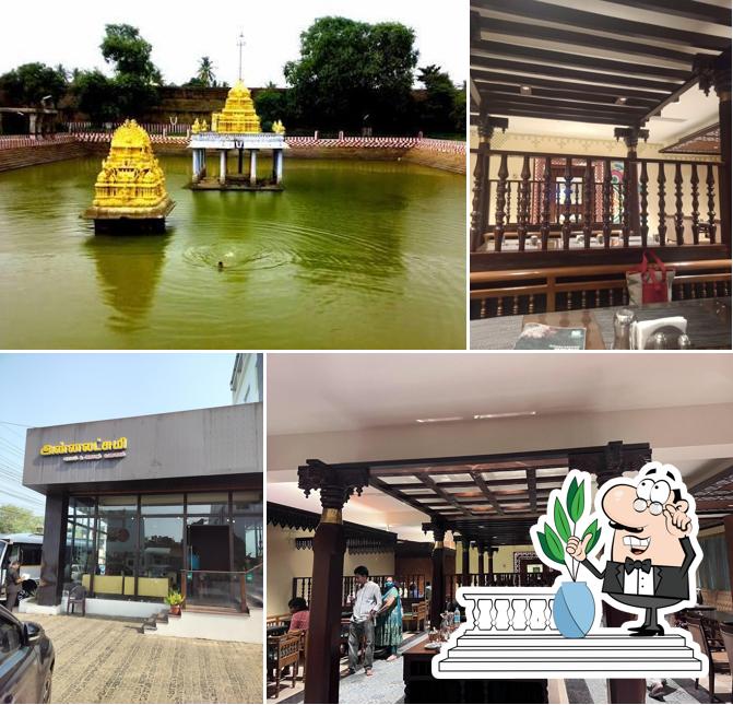 The exterior of Annalakshmi Restaurant