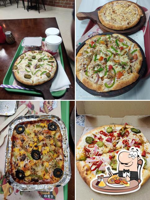 Try out various types of pizza