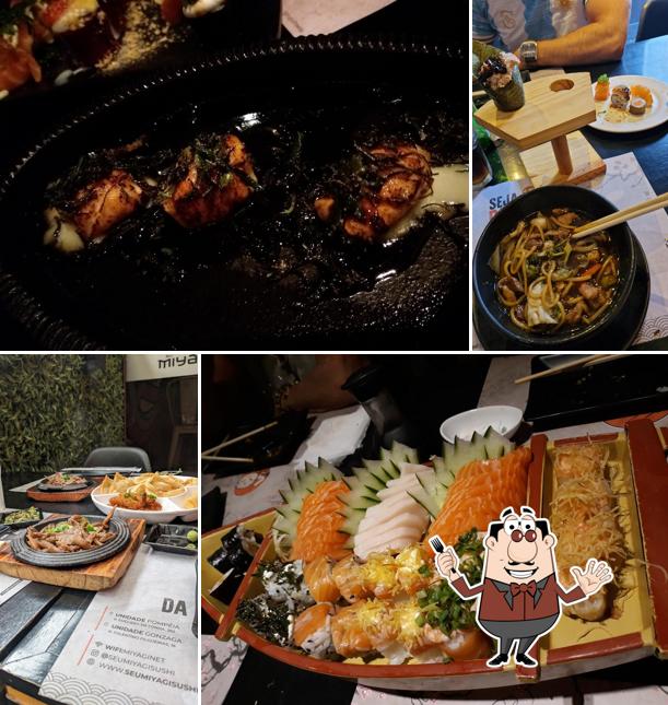 Platos en Seu Miyagi Sushi Lounge