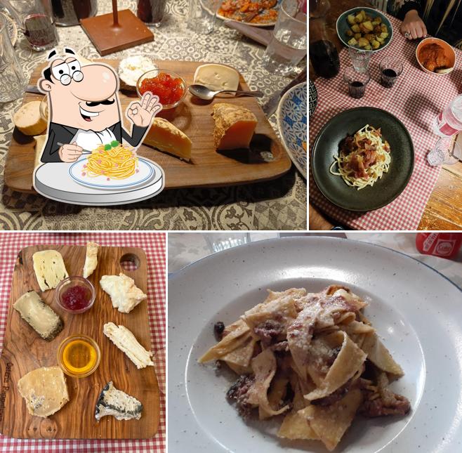 Spaghetti alla carbonara al Osteria Pappabona