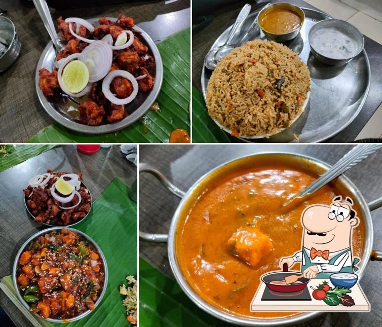 Chicken curry at SREE BHUVANESWARI HOTEL