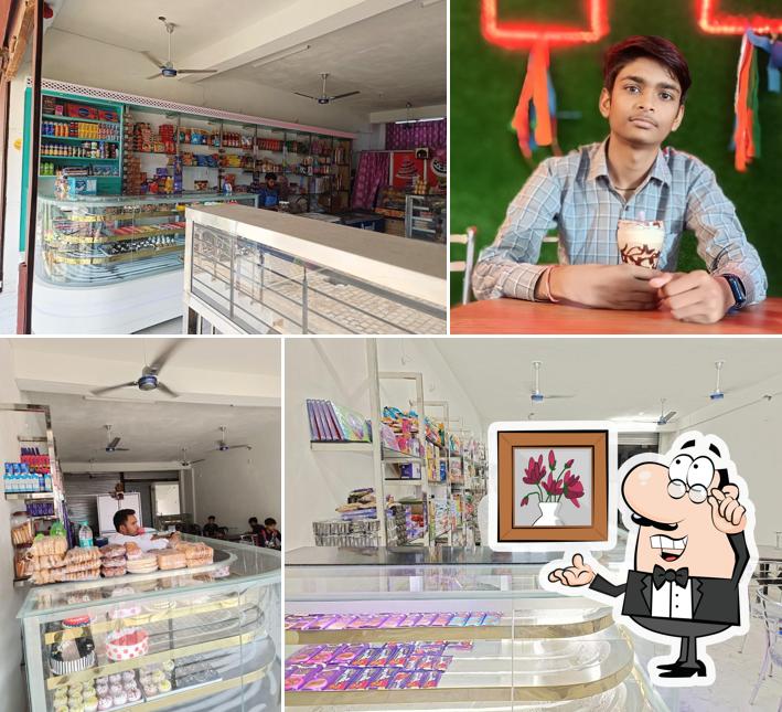 The interior of New Radha Bakers, Gangapur city