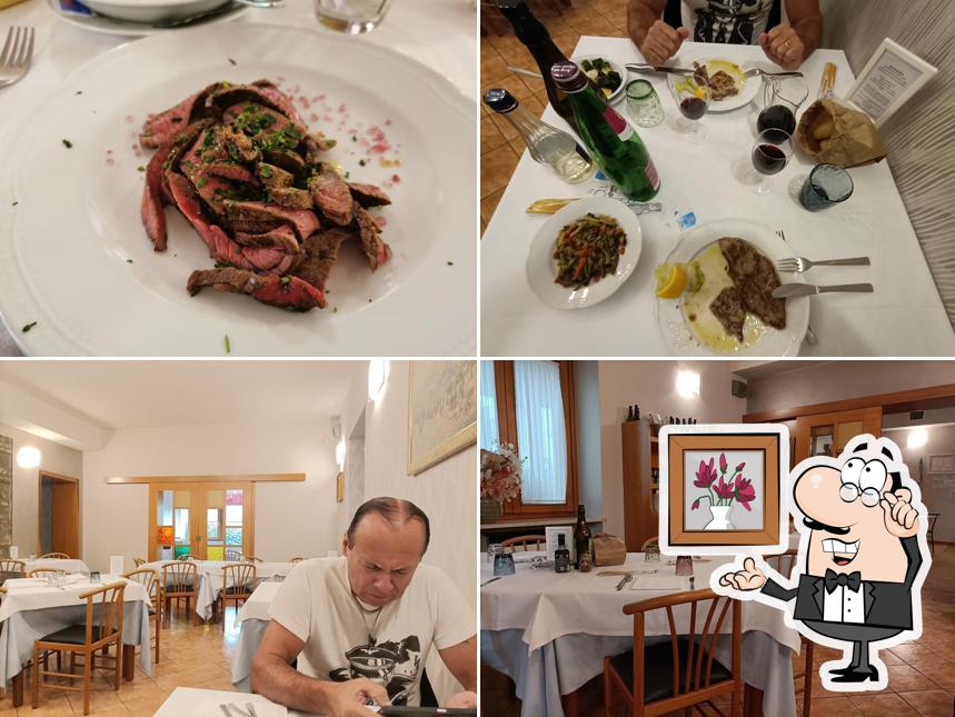 Trattoria Santellone si caratterizza per la interni e cibo