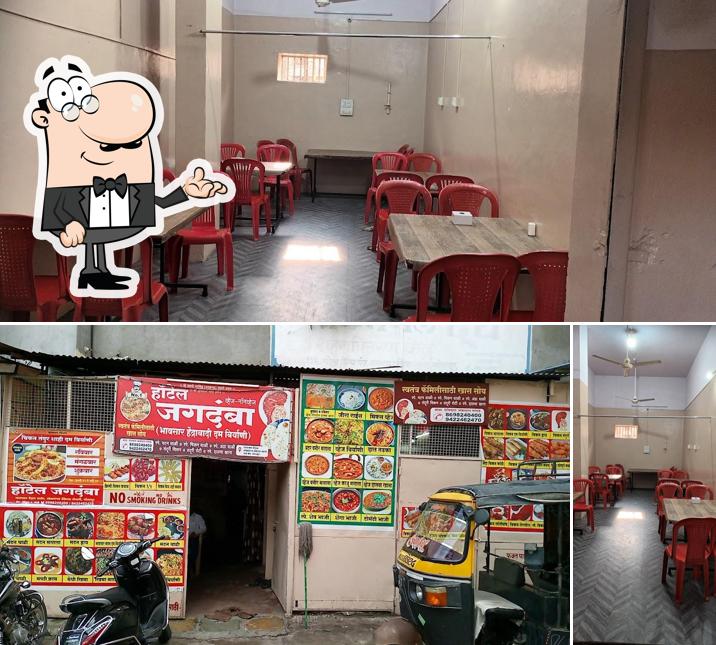 The image of Hotel Jagdamba’s interior and exterior