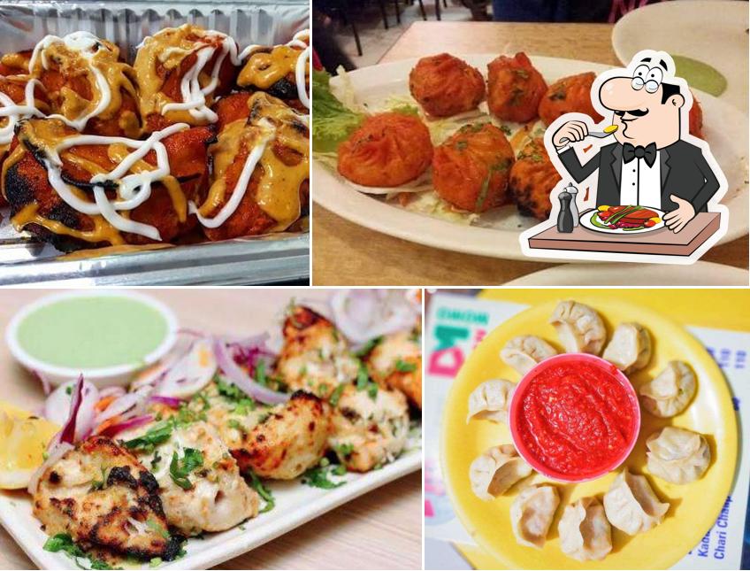 Food at Doon momos