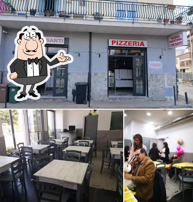 Gli interni di Pizzeria I Tre Santi