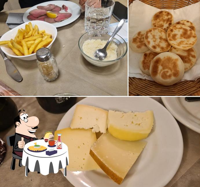 Piatto di formaggi al Trattoria La Vigna