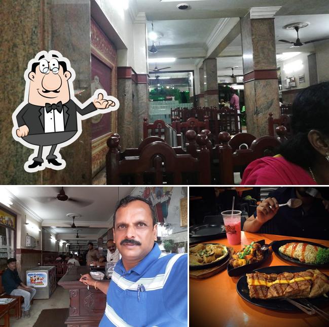 The interior of New India Restaurant