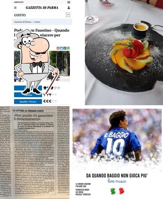 Puoi goderti l'aria fresca da seduto all'esterno di Ristorante Podere San Faustino