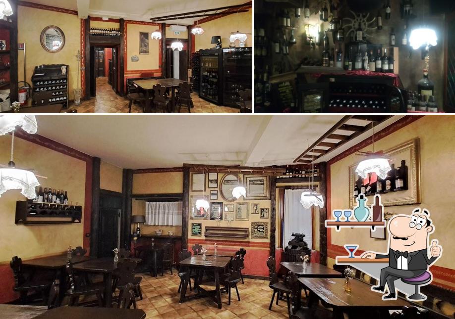 Gli interni di Antica Trattoria Al Borgat