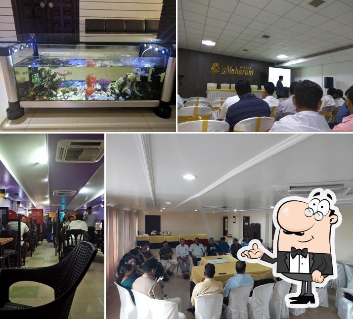 Take a seat at one of the tables at Hotel Maharani