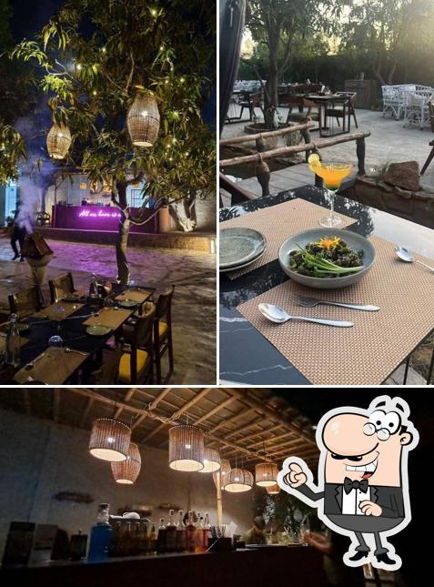 Take a seat at one of the tables at Merasa