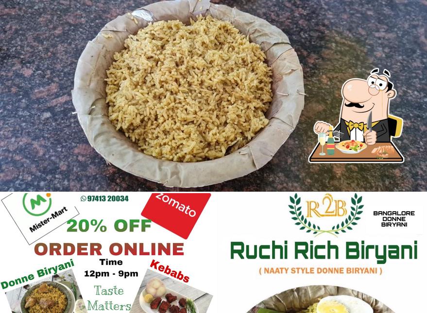 Food at R2B-Ruchi Rich Biryani (Donne Biryani)