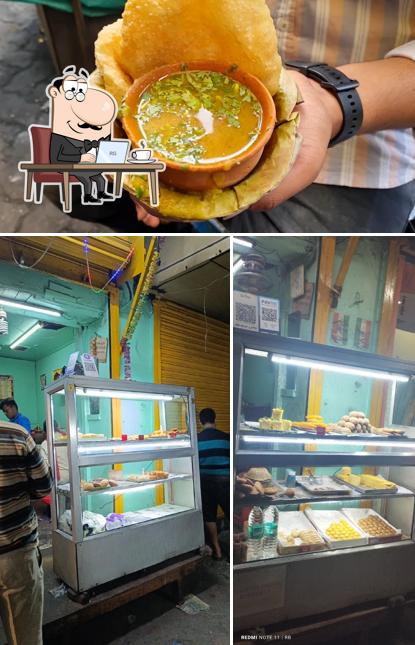 Check out the photo depicting interior and food at Lalaji jalpan seller