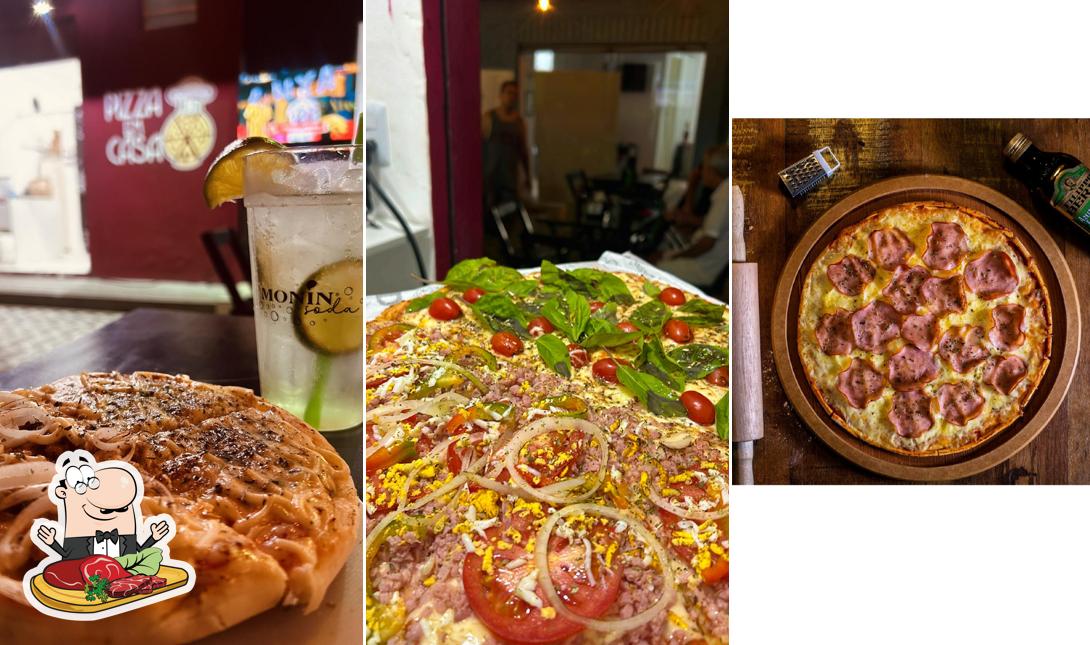 Carpaccio de carne em Pizza em casa SSA