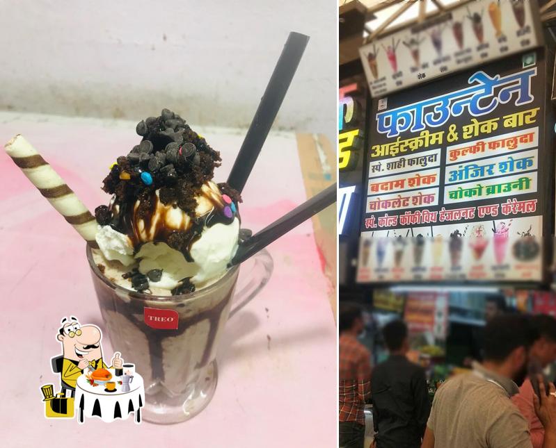Food at Fountain Ice Cream & shake Bar