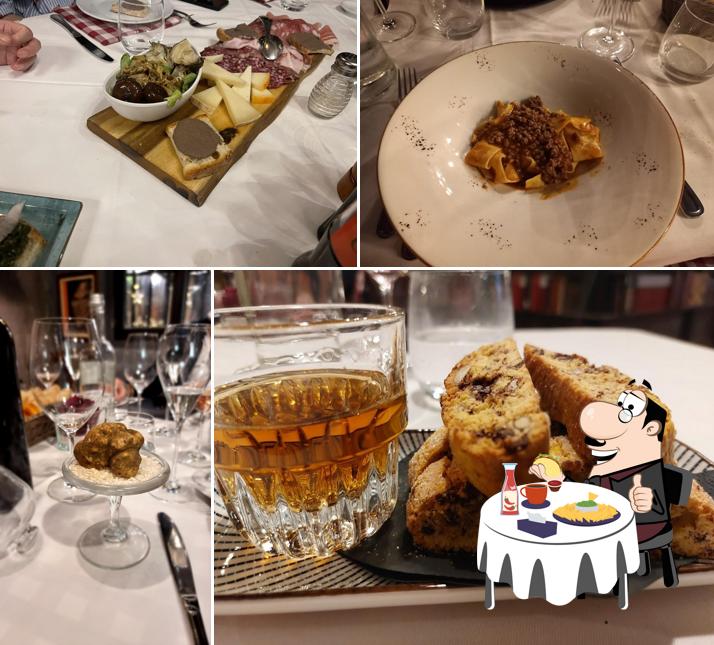 Piatto di formaggi al Antica Osteria Toscana