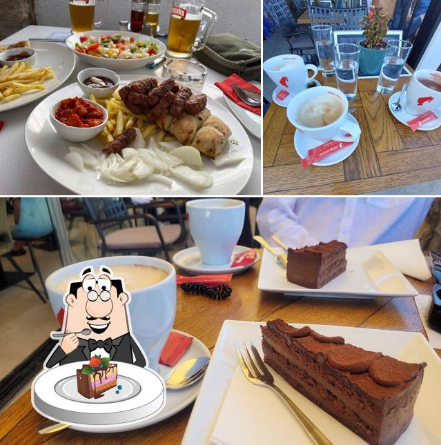 Torta al cioccolato al Caffe Castle Sunce