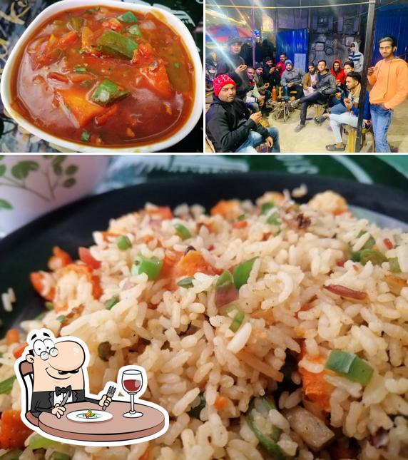 This is the picture depicting food and interior at Engineer ki chai